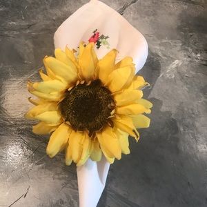SUNFLOWER NAPKIN RINGS
